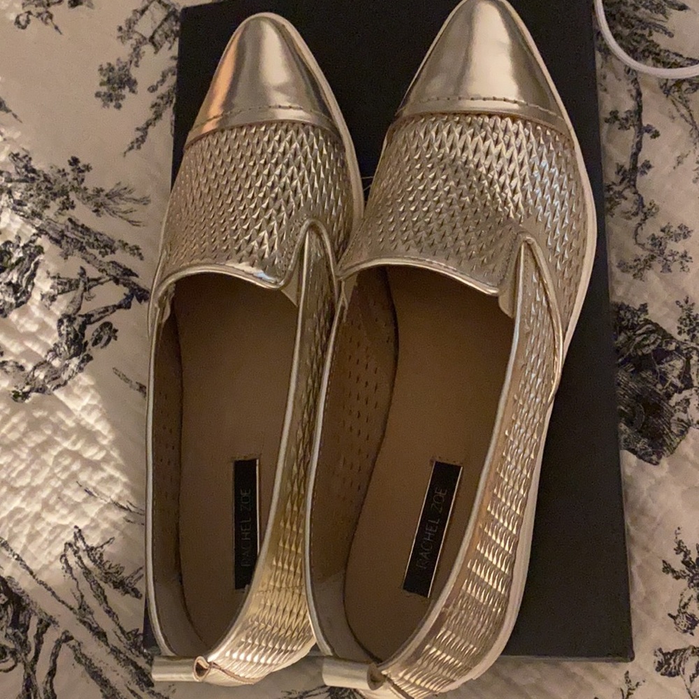 Rachel Zoe metallic sneakers size 9